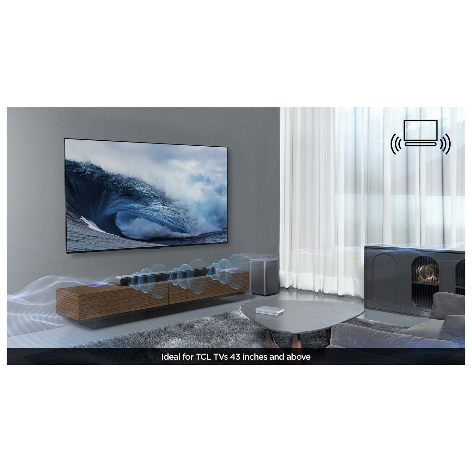 TCL S55HK soundbar with wireless subwoofer - British product
