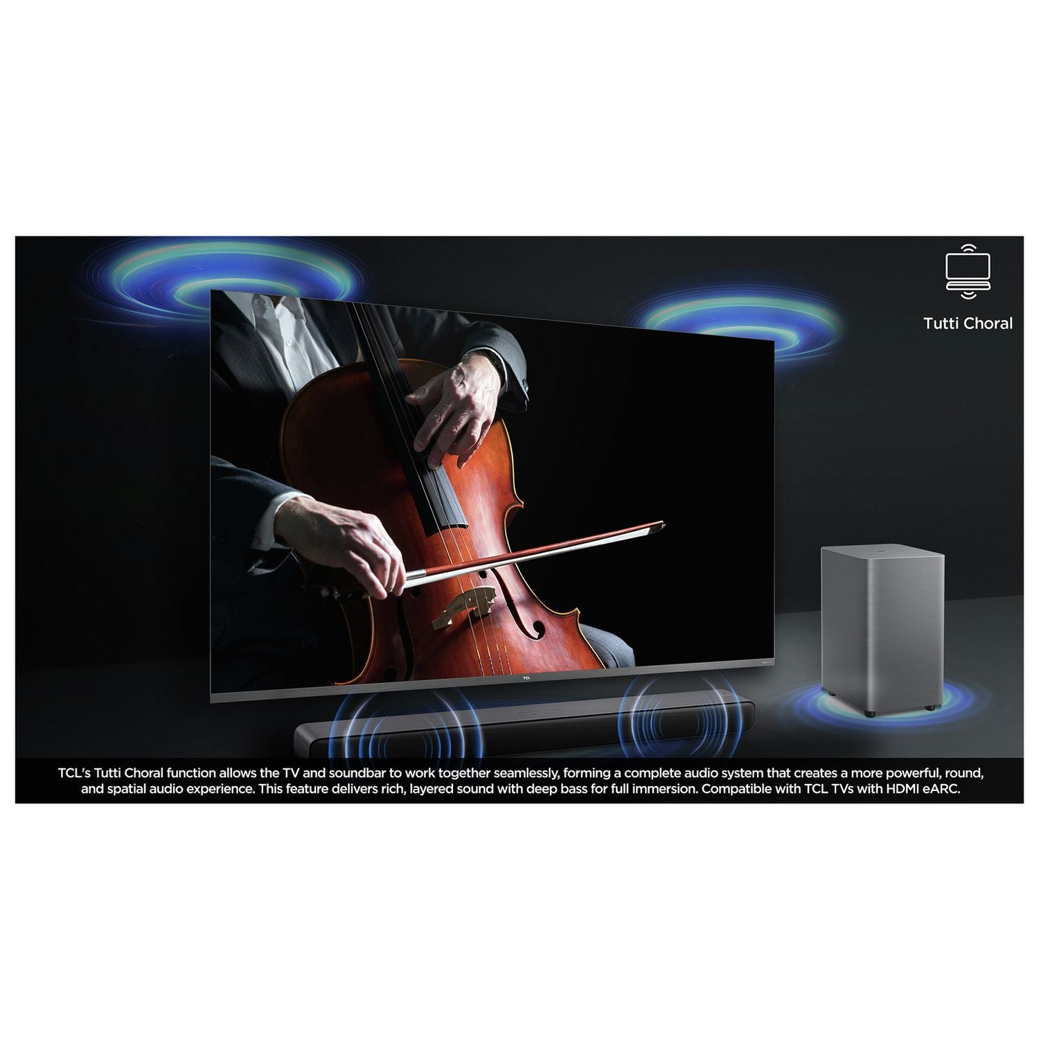 TCL S55HK soundbar with wireless subwoofer - British product