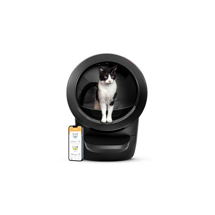 Litter-Robot 4 black automatic cat litter box, UK version