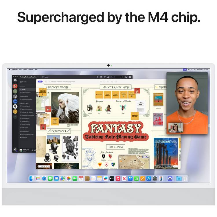 Apple iMac M4 16GB 256GB Silver 24-inch (British brand)