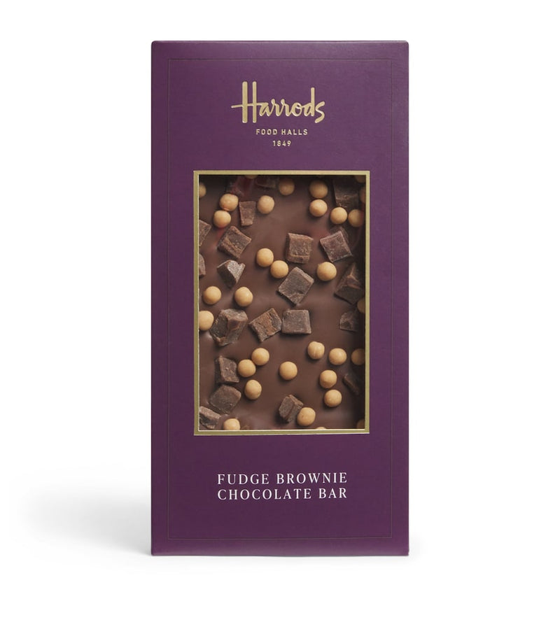 Harrods Fudge Brownie Topped Bar 100g, UK version