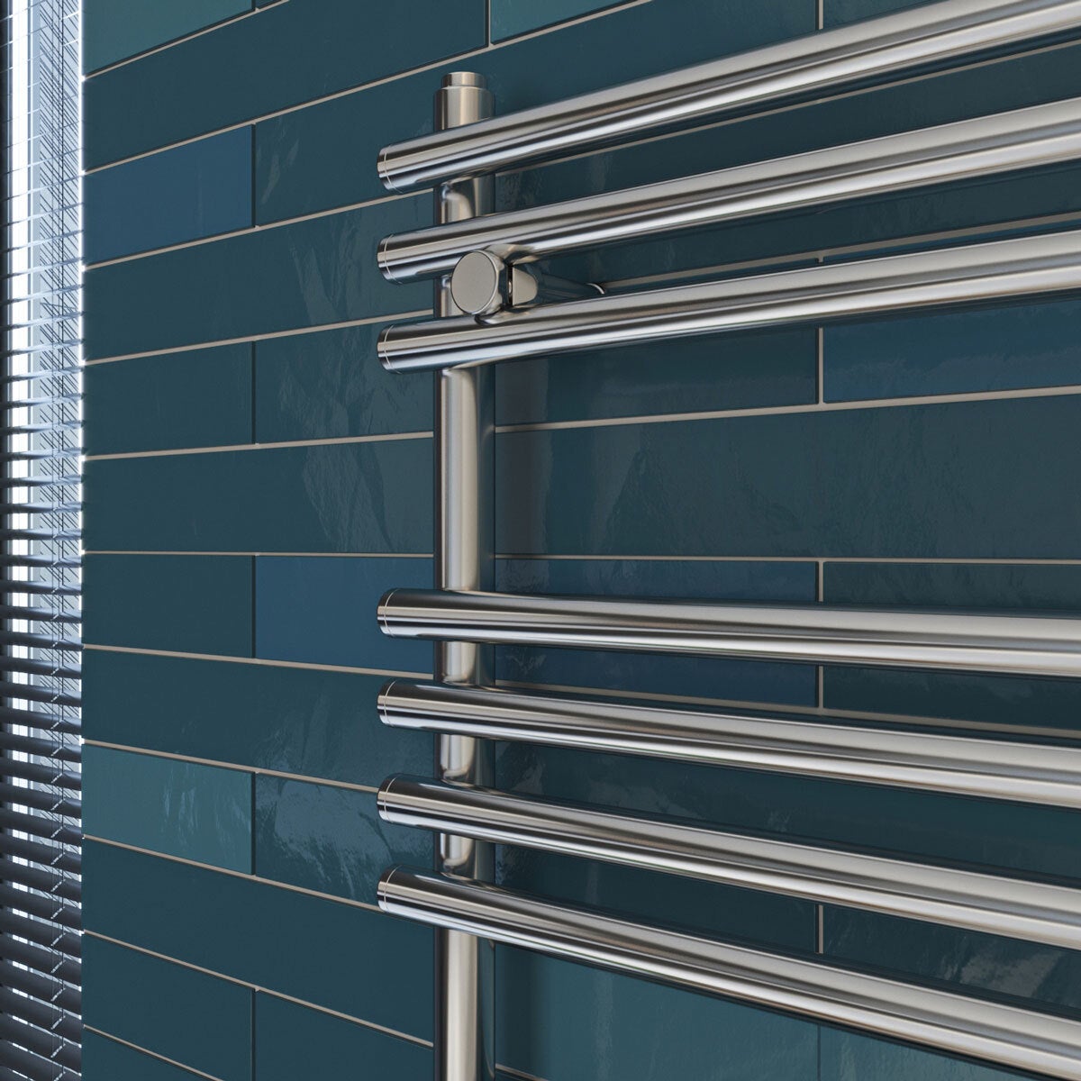 Ultraheat Windsor chrome steel towel radiator 798x500mm (British brand)
