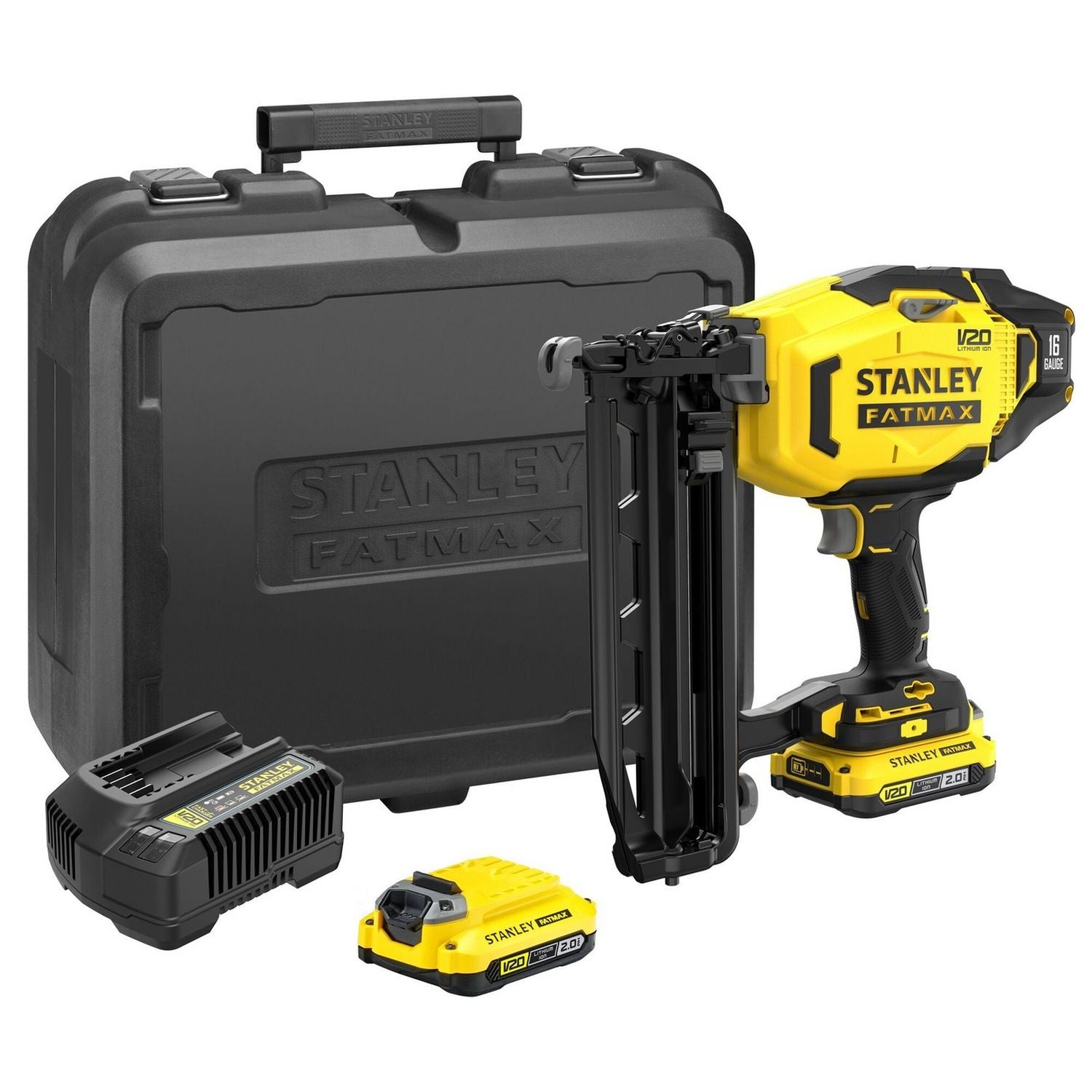 Stanley Fatmax V20 cordless finishing nailer 16 gauge, imported from the UK