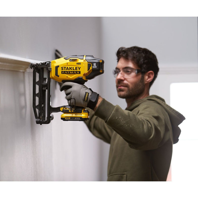 Stanley Fatmax V20 cordless finishing nailer 16 gauge, imported from the UK