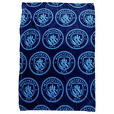 Manchester City fleece throw blue 150x100cm, imported from the UK