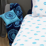 Manchester City fleece throw blue 150x100cm, imported from the UK