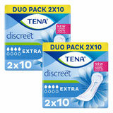 Tena Lady Extra incontinence pads 2 x 20 pack (British brand)