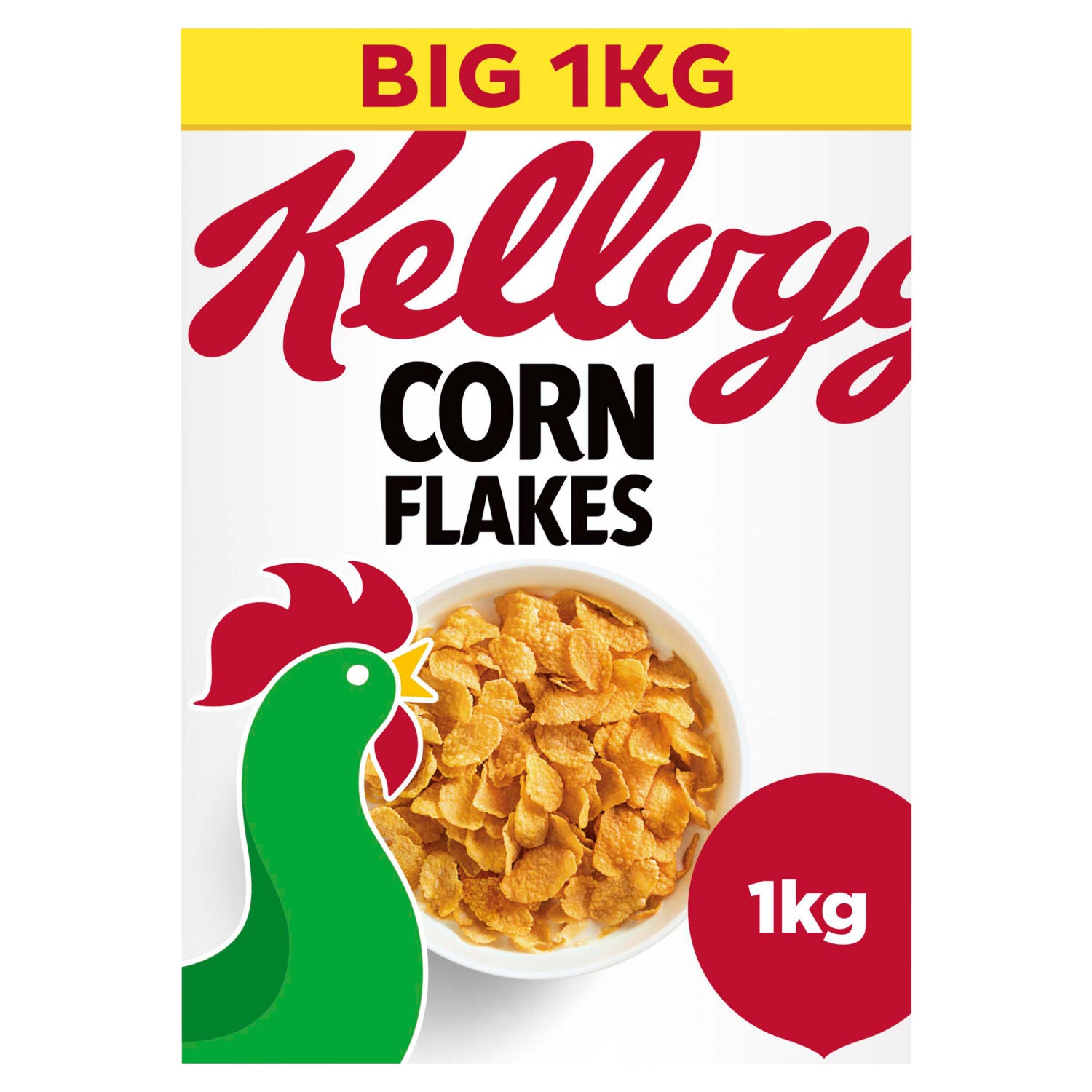 Kellogg's Corn Flakes breakfast cereal 1kg, UK version