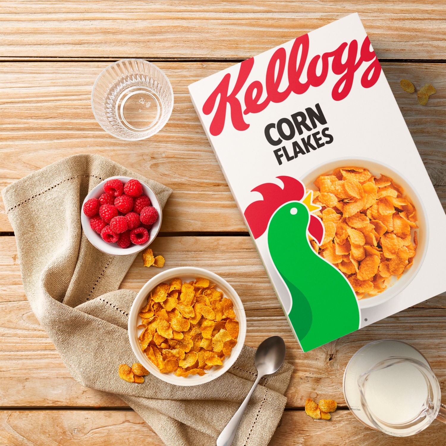 Kellogg's Corn Flakes breakfast cereal 1kg, UK version