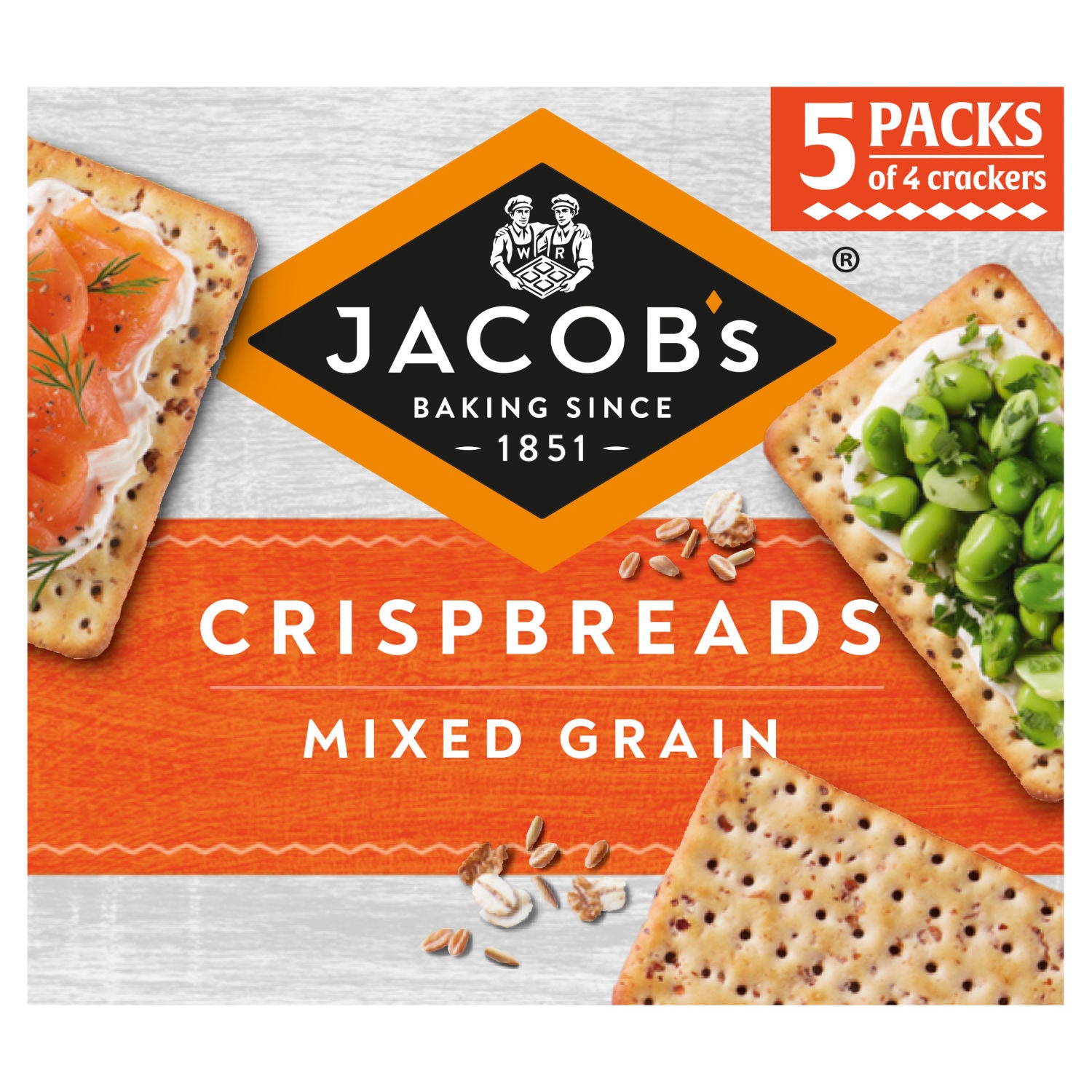Jacob's Crispbreads Mixed Grain 190g, UK version