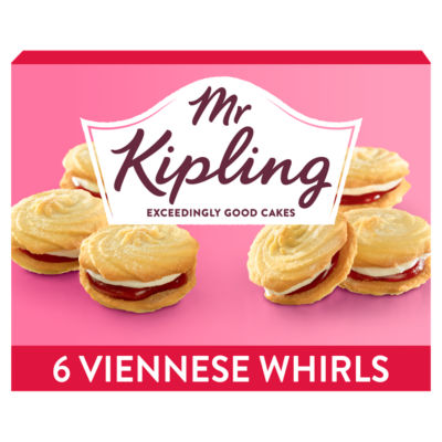 ASDA Mr Kipling Viennese Whirls 6 Pack Biscuits- Buy online at McGrocer