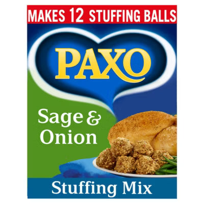 Paxo sage and onion stuffing mix 170g, imported from the UK