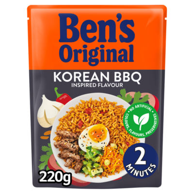 Ben's Original Korean BBQ Microwave Rice 220g - British product