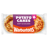 Warburtons 6 Potato Cakes 45g Per Pack (British brand)