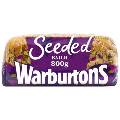 Warburtons seeded batch bread 800g (British brand)