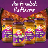 Patak's Jalfrezi curry spice paste 283g, imported from the UK