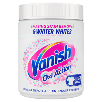 Vanish Oxi Action laundry whitener and stain remover powder 450g (British brand)