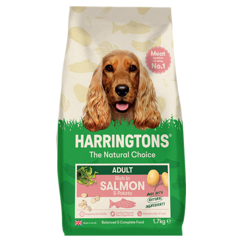 Harringtons salmon and potato dry adult dog food 1.7kg, UK version
