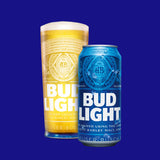 Bud Light lager beer 18x440ml - British product