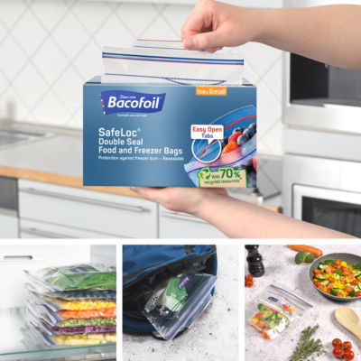 Bacofoil SafeLoc small freezer bags 216, imported from the UK