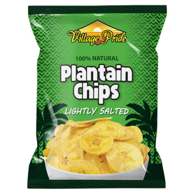 ASDA Village Pride Plantain Chips Lightly Salted Snack 75g- Buy online at McGrocer