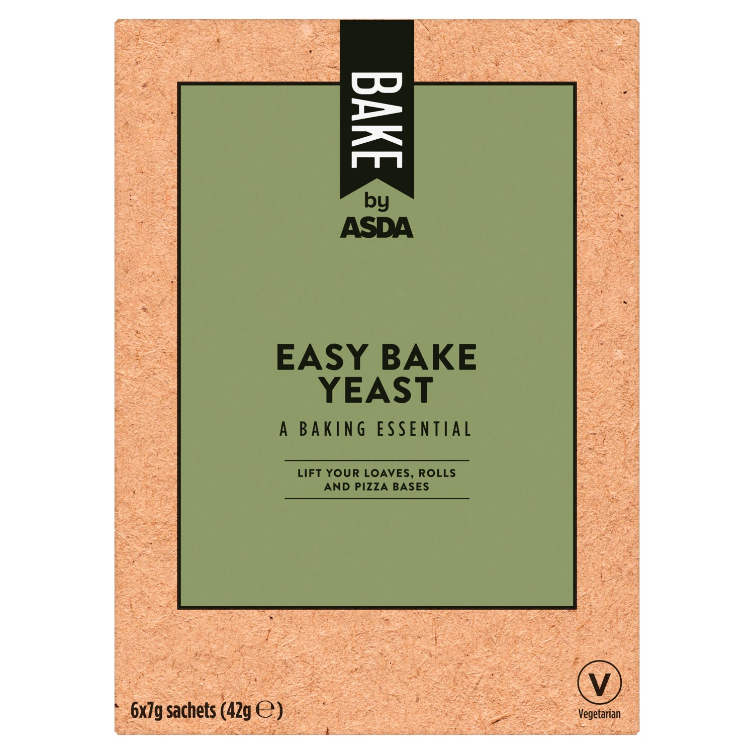 ASDA Easy Bake Yeast 6 x 7g sachets - British product