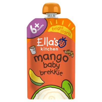Ella's Kitchen mango baby brekkie pouch 100g - British product