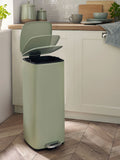 Sage green pedal bin 30L (British brand)