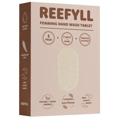 Superdrug Reefyll Foaming Hand Soap Refill Tablets Tropical Coconut 5 Tablets- Buy online at McGrocer