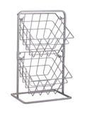 Industrial grey two-tier storage basket, UK version