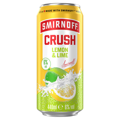 ASDA Smirnoff Crush Lemon and Lime Vodka Mixed Drink 440ml- Buy online at McGrocer