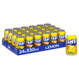 Fanta Lemon sparkling fruit drink 24 x 330ml - British product