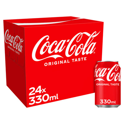 ASDA Coca-Cola Original Taste Cola Drink 24 x 330ml- Buy online at McGrocer