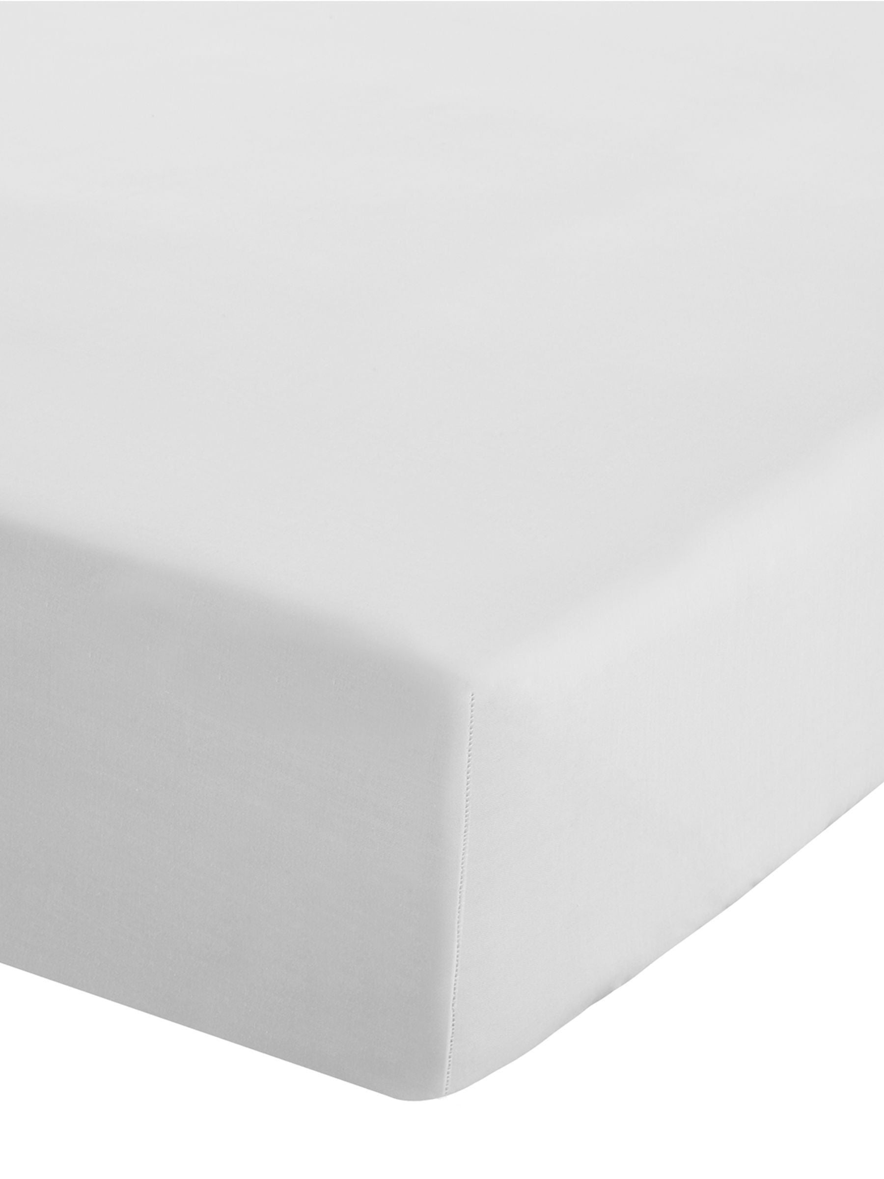 Catherine Lansfield White Easy Care Percale fitted sheet - British product