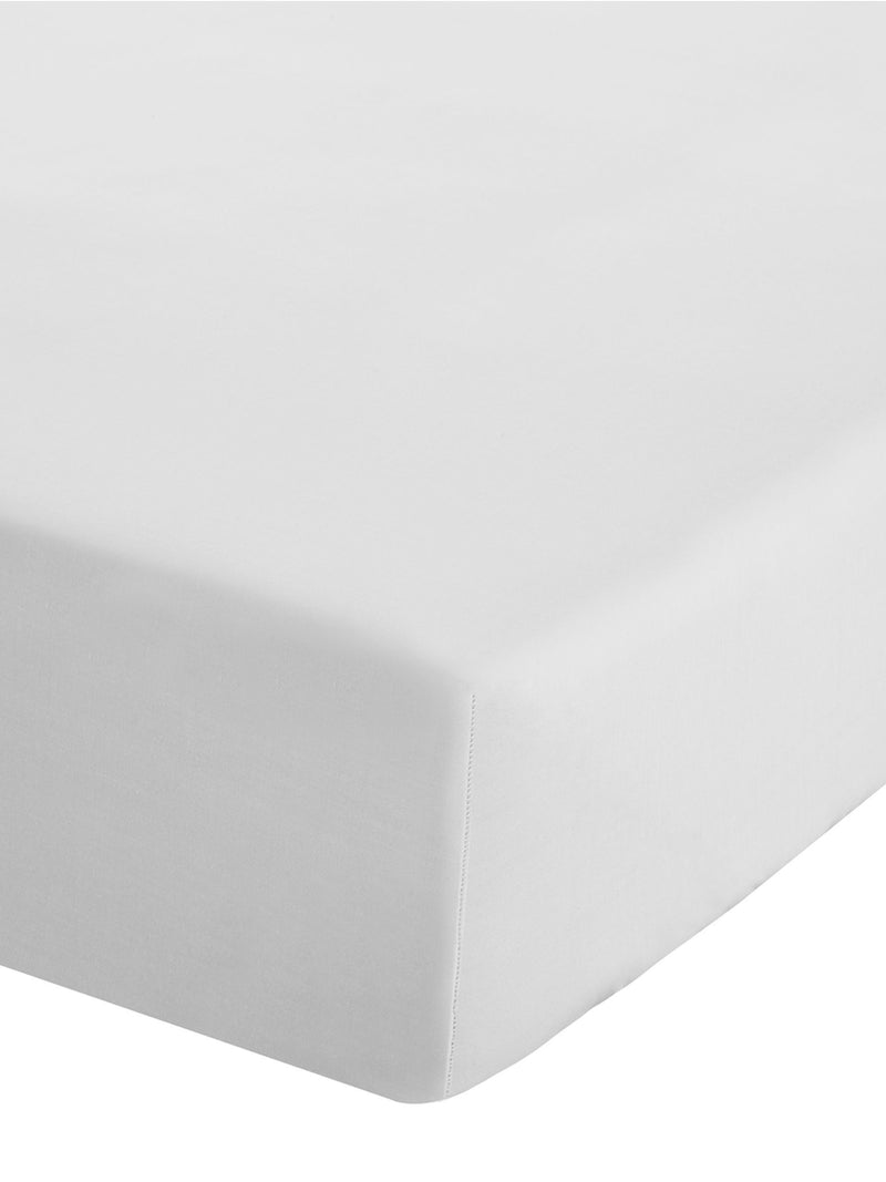 Catherine Lansfield White Easy Care Percale fitted sheet - British product