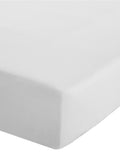 Catherine Lansfield White Easy Care Percale fitted sheet - British product