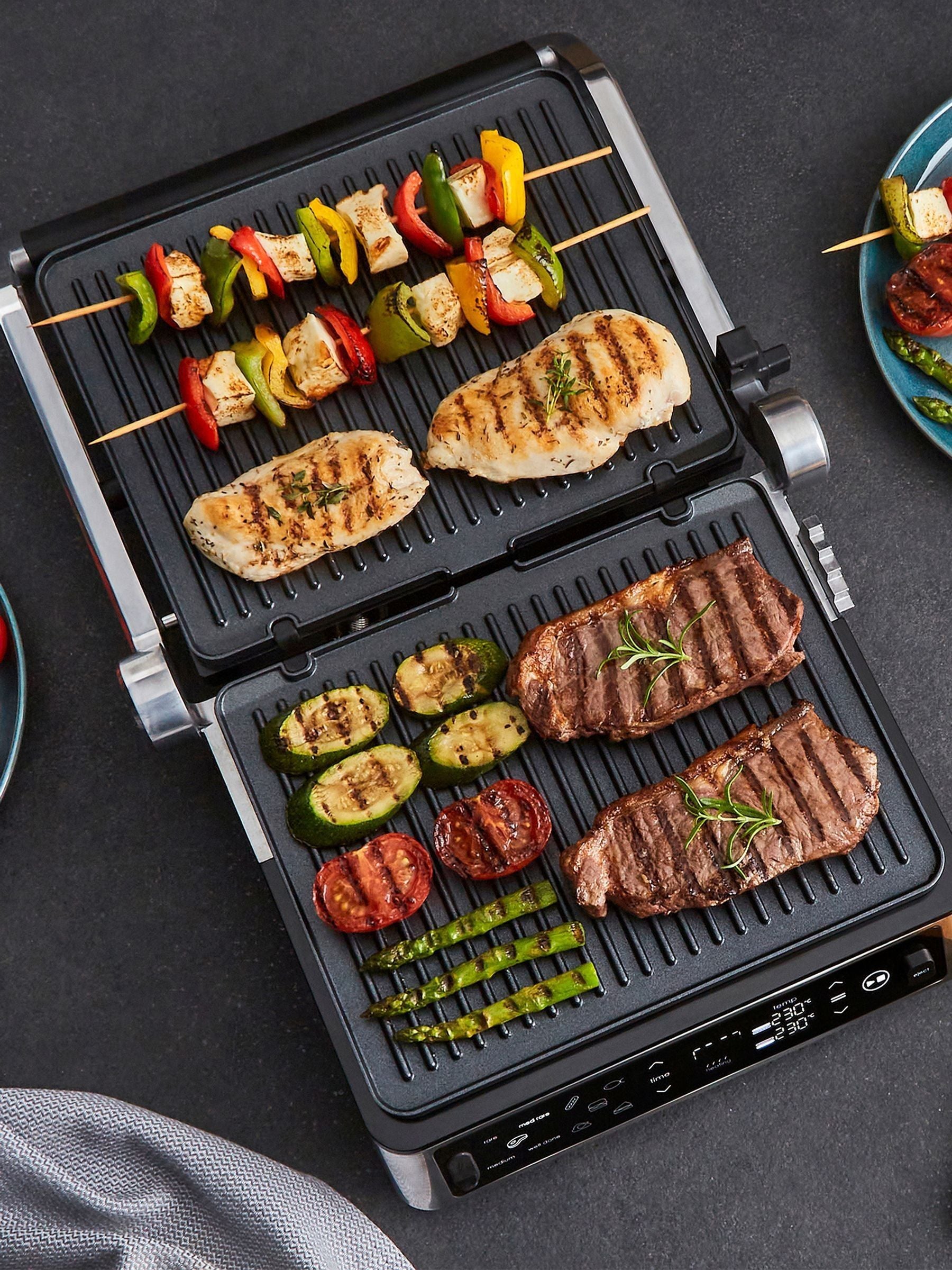 Morphy Richards Black ThermoGrill contact grill, imported from the UK