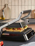 Morphy Richards Black ThermoGrill contact grill, imported from the UK
