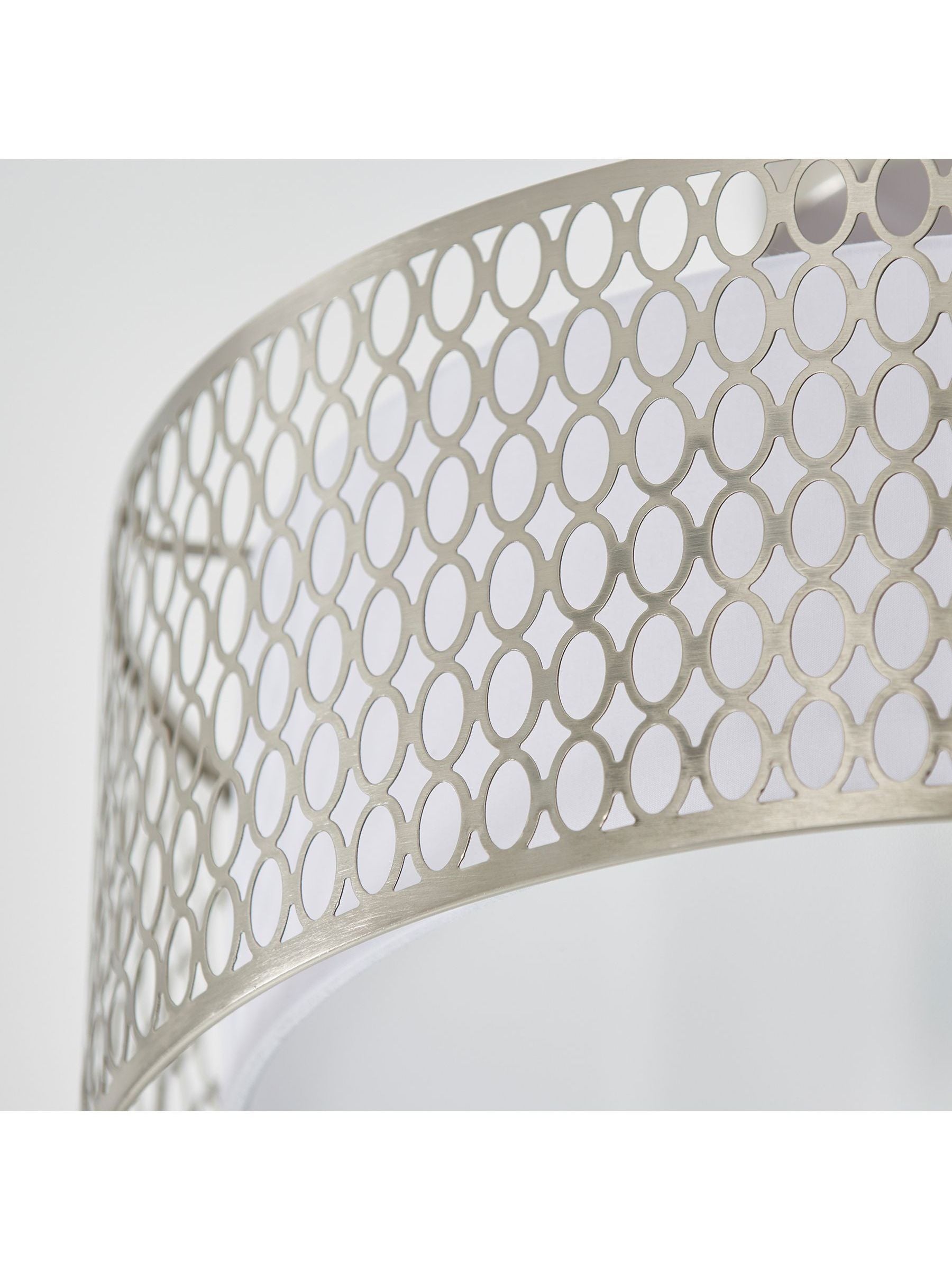 Gallery Home Keela ceiling light geometric metal fabric shade - British product