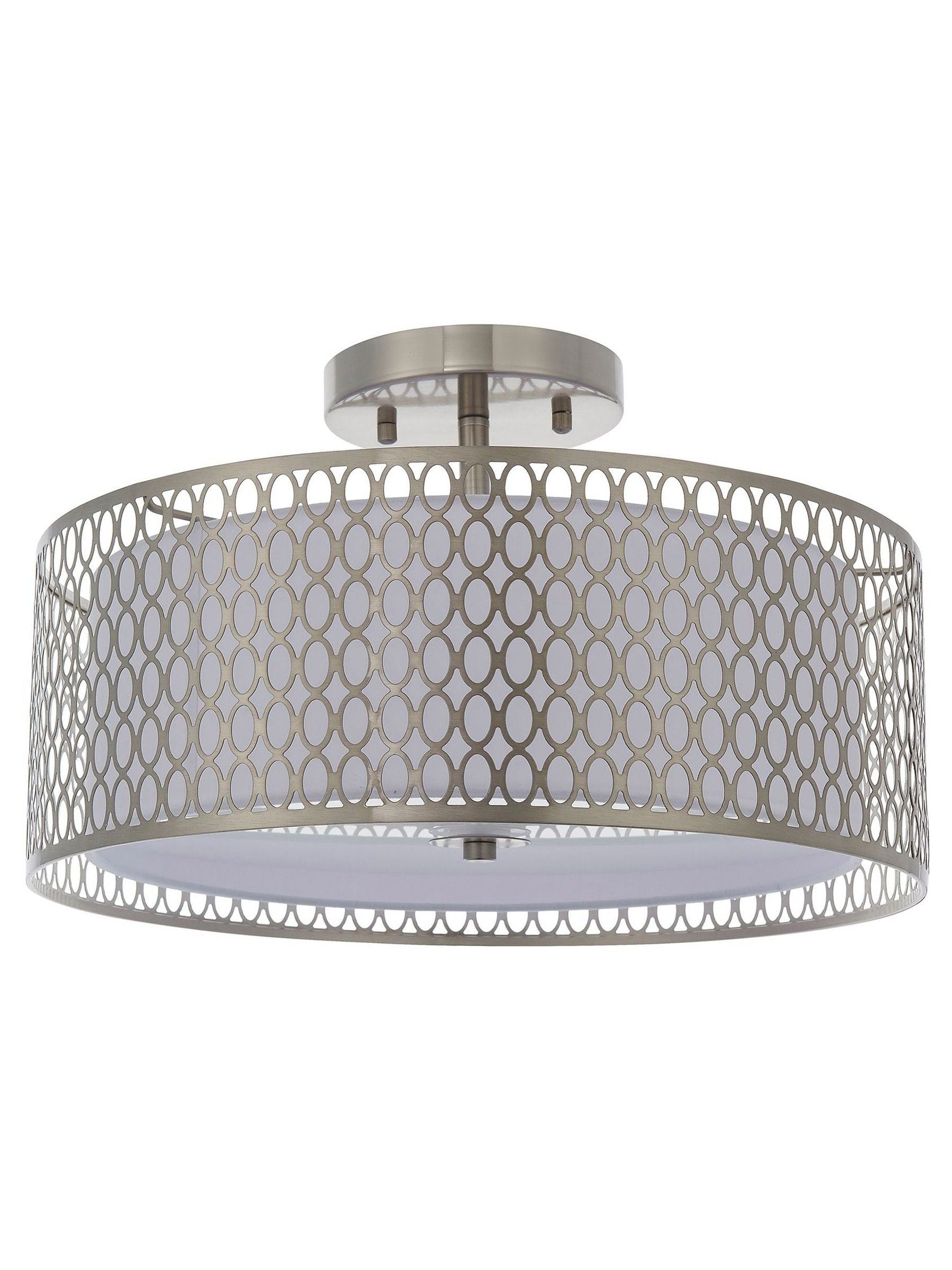 Gallery Home Keela ceiling light geometric metal fabric shade - British product