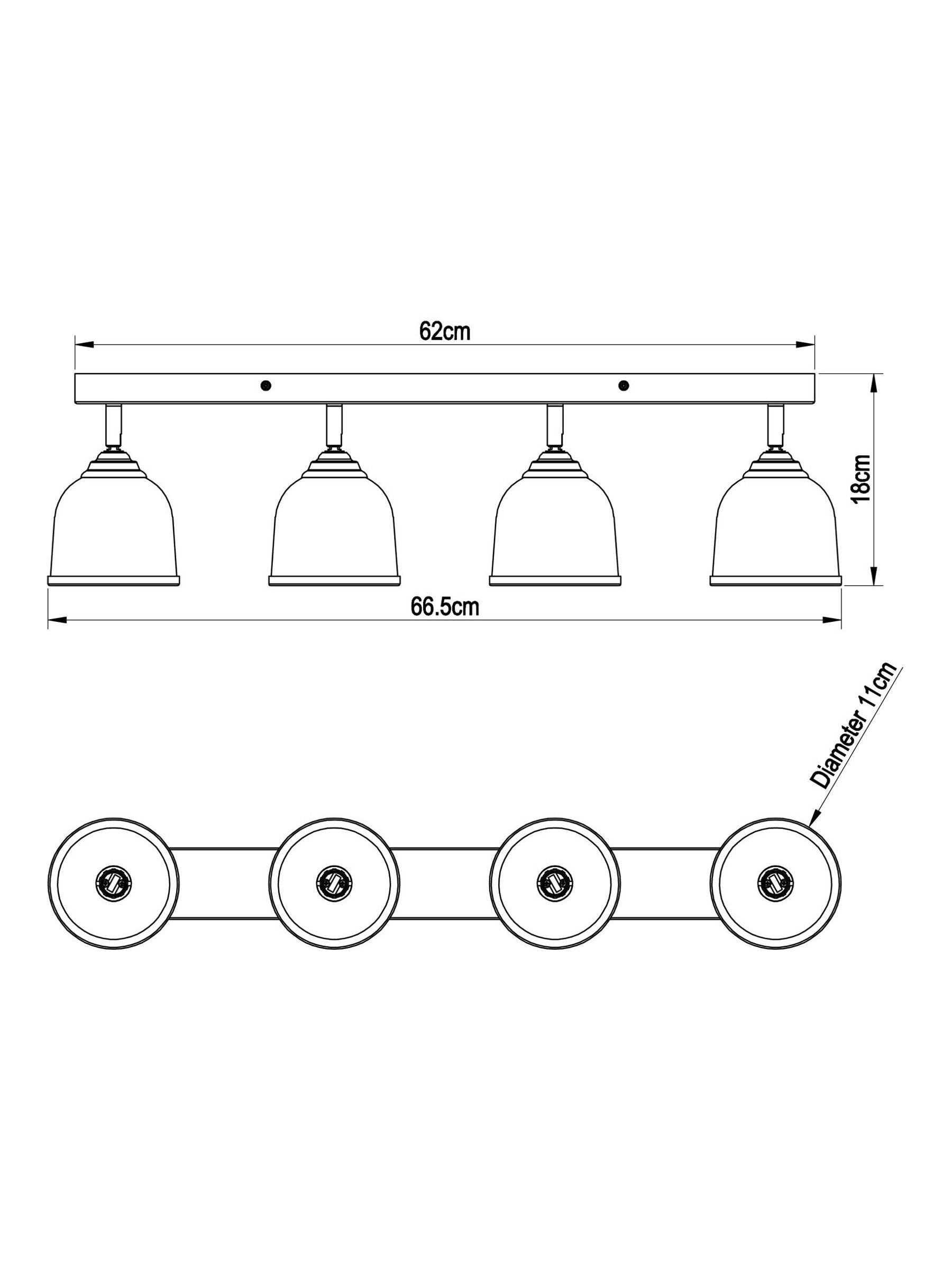 Next brushed nickel ceiling light 4 light - British product