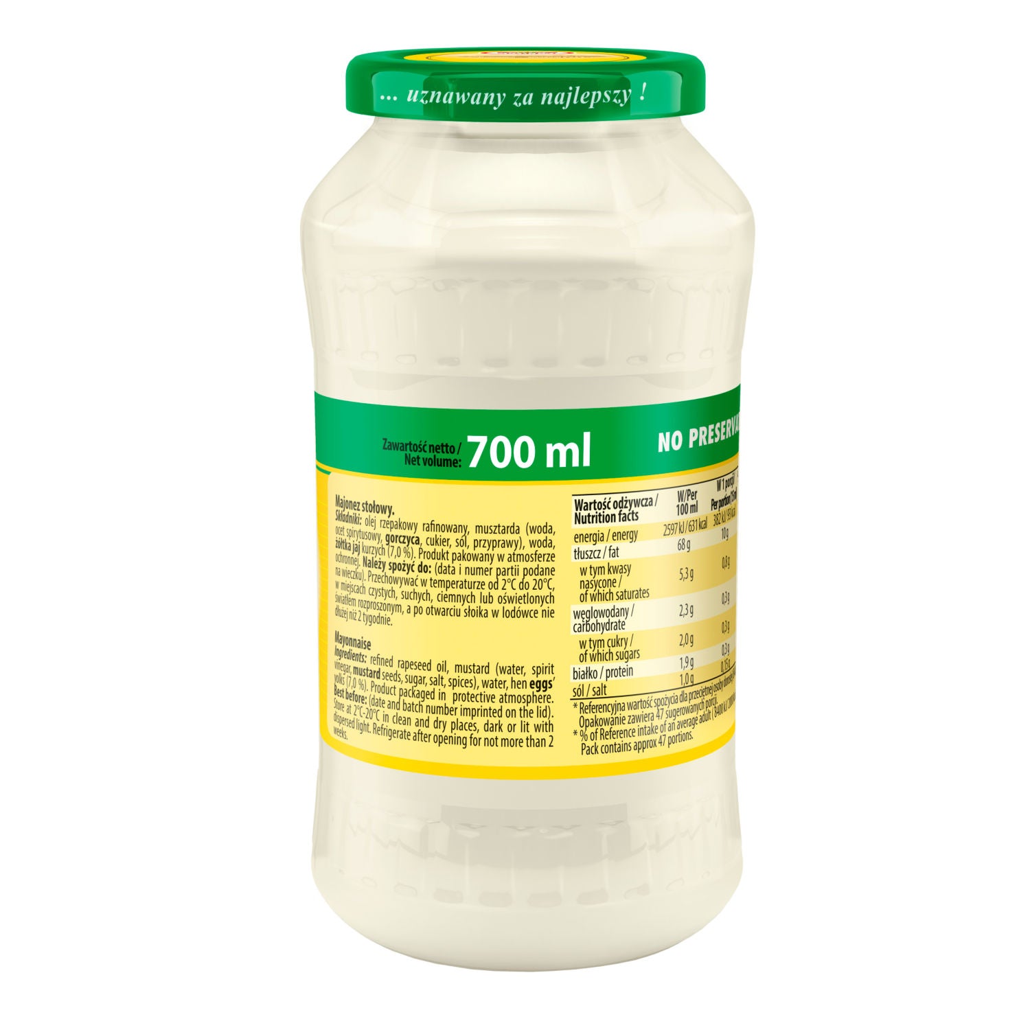 Spolem Kielecki Mayonnaise 700ml jar - British product