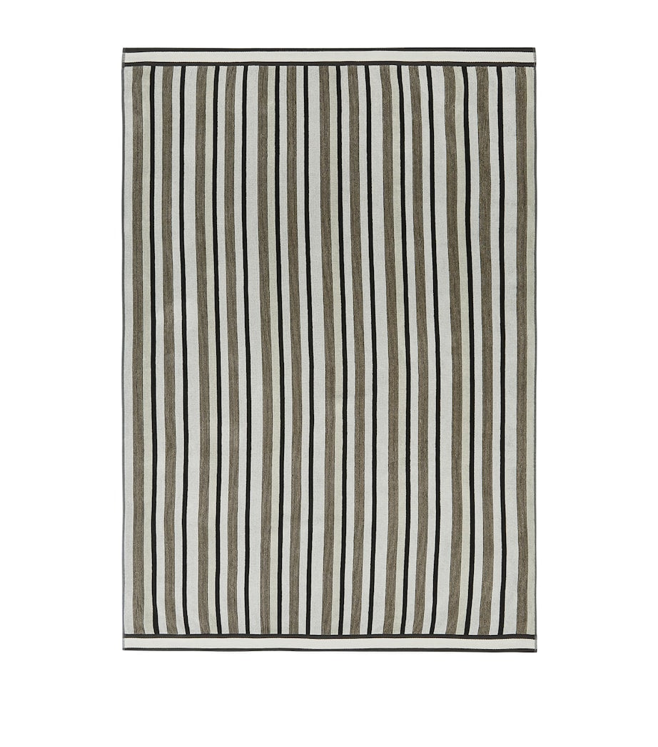 Missoni Home striped cotton bath sheet 100cm x 150cm, imported from the UK