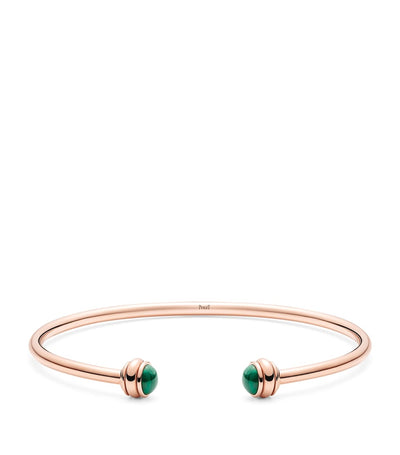 Harrods Piaget Rose Gold and Malachite Possession Bangle- Buy online at McGrocer