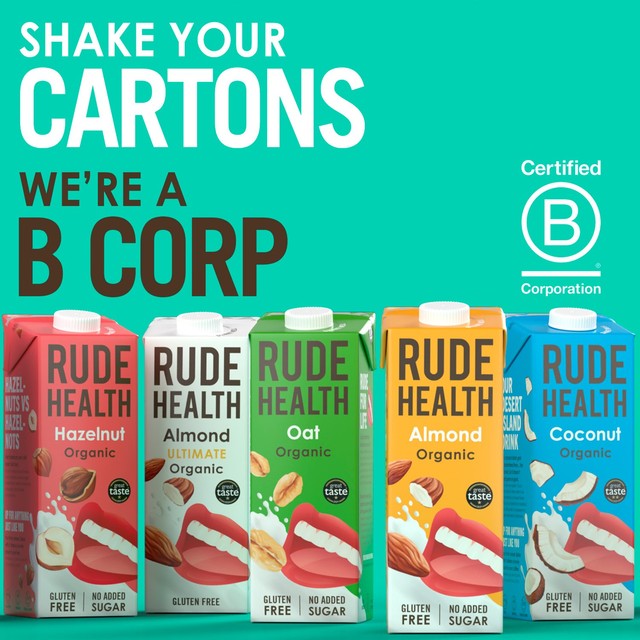 Rude Health Barista Almond Longlife almond drink 1L, imported from the UK