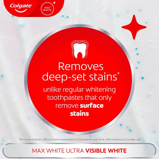 Colgate Max White whitening toothpaste 75ml - British product