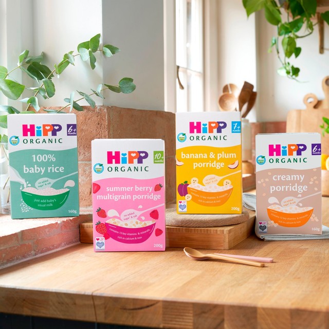 HiPP Organic banana and plum porridge 200g, UK version