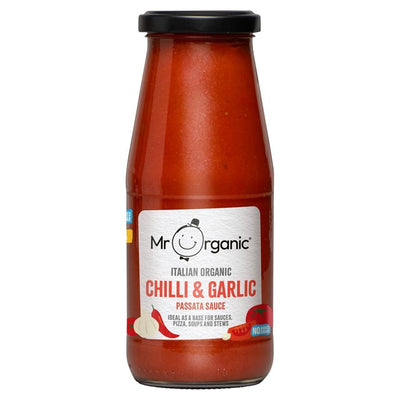 M&S Mr Organic Chilli Garlic Passata Sauce 400g- Buy online at McGrocer