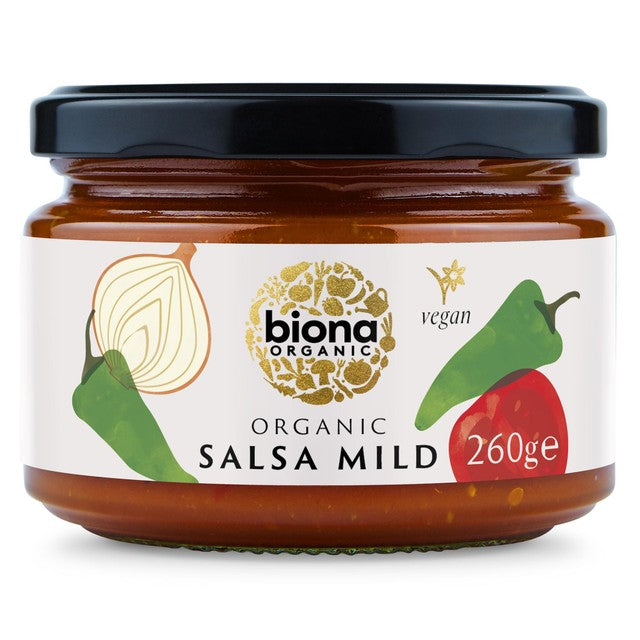 Biona mild salsa dip 260g - British product