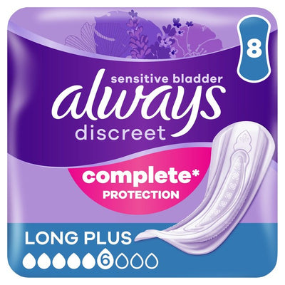 M&S Always Discreet Incontinence Pads Long Plus- Buy online at McGrocer